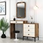 HANAH HOME Komoda Lizbon 547 Walnut Cream - slika 2