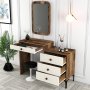 HANAH HOME Komoda Lizbon 547 Walnut Cream - slika 3