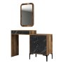 HANAH HOME Komoda Lizbon 548 Walnut Black - slika 4