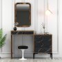 HANAH HOME Komoda Lizbon 548 Walnut Black - slika 1