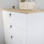 HANAH HOME Komoda Sahra White Oak - slika 2