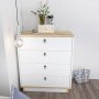 HANAH HOME Komoda Sahra White Oak - slika 3