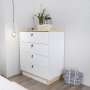 HANAH HOME Komoda Sahra White Oak - slika 1