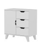HANAH HOME Komoda Valencia 3+1 White - slika 4