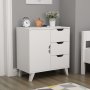 HANAH HOME Komoda Valencia 3+1 White - slika 1