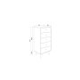 HANAH HOME Komoda Frenzu Travertine - slika 4
