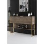 HANAH HOME Komoda Luxe Gold Walnut - slika 1