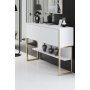 HANAH HOME Komoda Luxe Gold White - slika 2