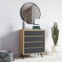 HANAH HOME Komoda Suvera Oak Anthracite - slika 2