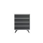 HANAH HOME Komoda Suvera White Anthracite - slika 3