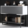 HANAH HOME Komoda Force Anthracite White Black - slika 3