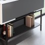 HANAH HOME Komoda Force Anthracite White Black - slika 4