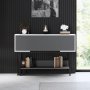 HANAH HOME Komoda Force Anthracite White Black - slika 1
