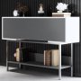 HANAH HOME Komoda Force Anthracite White Silver - slika 3
