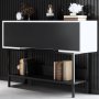 HANAH HOME Komoda Force Black White - slika 3