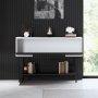 HANAH HOME Komoda Force Black White - slika 5