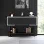 HANAH HOME Komoda Force Black White - slika 1