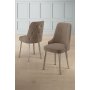 HANAH HOME Set 4 stolice Newa Cappuccino Chrome - slika 1