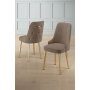 HANAH HOME Set 4 stolice Newa Cappuccino Gold - slika 1