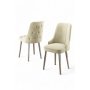 HANAH HOME Set 4 stolice Newa Cream Chrome - slika 2