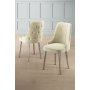 HANAH HOME Set 4 stolice Newa Cream Chrome - slika 1