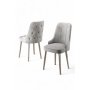 HANAH HOME Set 4 stolice Newa Grey Chrome - slika 2