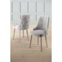 HANAH HOME Set 4 stolice Newa Grey Chrome - slika 1