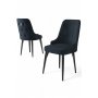HANAH HOME Set 4 stolice Newa Anthracite Black - slika 2