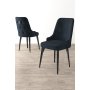 HANAH HOME Set 4 stolice Newa Anthracite Black - slika 1