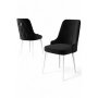 HANAH HOME Set 4 stolice Newa Black White - slika 2