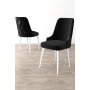 HANAH HOME Set 4 stolice Newa Black White - slika 1