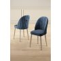 HANAH HOME Set 4 stolice Mara Anthracite Chrome - slika 1
