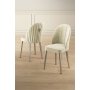 HANAH HOME Set 4 stolice Mara Cream Chrome - slika 1