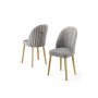 HANAH HOME Set 4 stolice Mara Grey Gold - slika 2