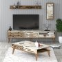 HANAH HOME Valensiya Walnut White Marble - slika 3