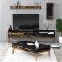 HANAH HOME Valensiya Walnut Black Marble - slika 3