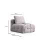 Atelier del Sofa Amaris O1 Light Grey 1-Seat Sofa - slika 2