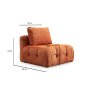 Atelier del Sofa Amaris O1 Orange 1-Seat Sofa - slika 2