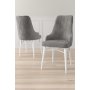 HANAH HOME Set 4 stolice Neta Grey White - slika 1