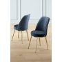 HANAH HOME Set 4 stolice Pefa Anthracite Gold - slika 1