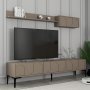 HANAH HOME TV polica Lyon 2 Atlas Black - slika 3