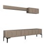 HANAH HOME TV polica Lyon 2 Atlas Black - slika 5