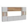 HANAH HOME TV polica Lore White Teak - slika 4