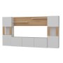 HANAH HOME TV polica Lore White Teak - slika 5