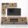 HANAH HOME TV polica Samba Walnut - slika 2