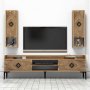 HANAH HOME TV polica Samba Walnut - slika 3