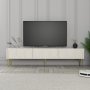 HANAH HOME TV polica Lyon 43 Cream Gold - slika 2