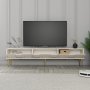 HANAH HOME TV polica Lyon 43 Cream Gold - slika 3