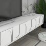 HANAH HOME TV polica Lyon 43 White Gold - slika 4