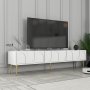HANAH HOME TV polica Lyon 43 White Gold - slika 1